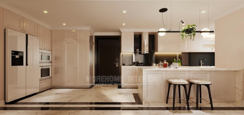 Mẫu tủ bếp chung cư đẹp và ấn tượng Tủ bếp đẹp, sang trọng và đẳng cấp